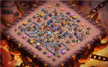 部落冲突阵型分享之16本阵型（B站无为__无不为）