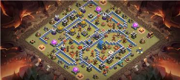 部落冲突阵型分享之自制防三阵