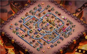 部落冲突阵型分享之16本阵型（B站无为__无不为）