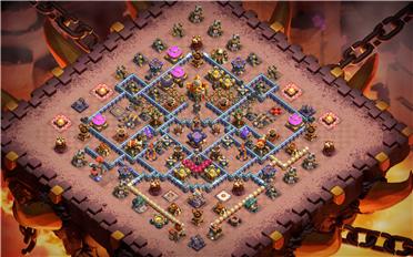 部落冲突阵型分享之16本阵型（B站无为__无不为）