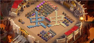 部落冲突阵型分享之自用三星阵