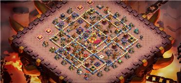 部落冲突阵型分享之防根蔓一字滑