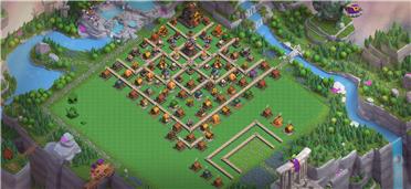 部落冲突阵型分享之九都主城阵型