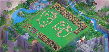 部落冲突阵型分享之慵懒的两只熊猫