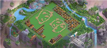 部落冲突阵型分享之可爱熊猫娱乐阵