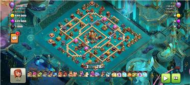 部落冲突阵型分享之双毒，回字，60楼神防