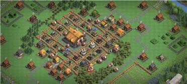 部落冲突阵型分享之部落都城4级六刀