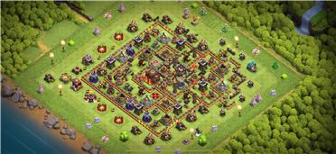 部落冲突阵型分享之制阵师C-10本钻石神阵