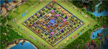 部落冲突阵型分享之防3星守资源阵