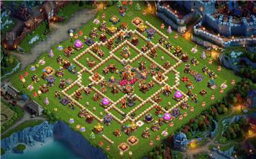 部落冲突阵型分享之16本阵型（B站无为__无不为）