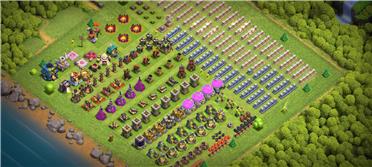 部落冲突阵型分享之升级方便，阵型简洁