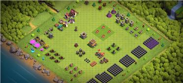 部落冲突阵型分享之刷墙，升级