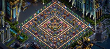 部落冲突阵型分享之护资源种树神阵，树只会长在外面