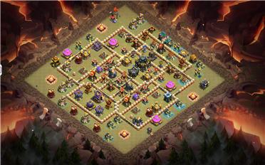 部落冲突阵型分享之17本防空军