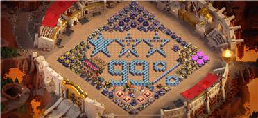 部落冲突阵型分享之15本满防，部落战准备日嘲讽加威慑敌方15本首领