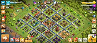 部落冲突阵型分享之14本格子阵，升级阵，强迫症可用