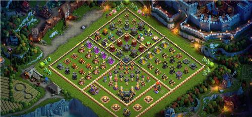 部落冲突阵型分享之17本 对称 娱乐 种树 强迫症福音