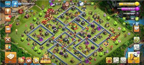 部落冲突阵型分享之来33重天部落