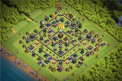 部落冲突阵型分享之有新建筑，用的喷火