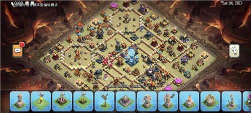 部落冲突阵型分享之防三阵喷火塔