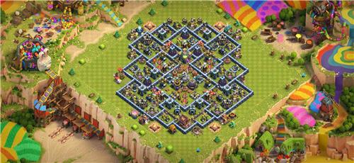 部落冲突阵型分享之14-17本对称通用神阵型