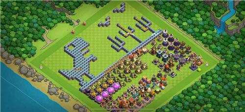 部落冲突阵型分享之恐龙阵型