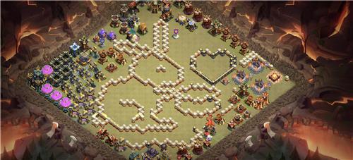 部落冲突阵型分享之17本娱乐字阵兔子