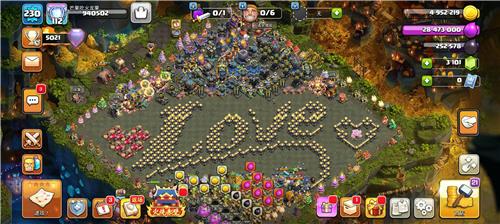 部落冲突阵型分享之字阵love，LOVE