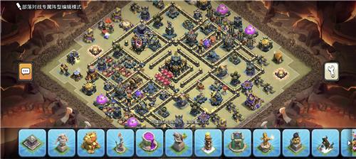 部落冲突阵型分享之17本防根蔓神阵