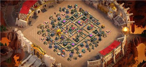 部落冲突阵型分享之伯俊的最新版，17本防三，无精制台版